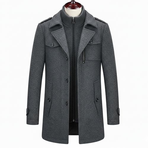 Men's British Premium Thick Double-Layer Wool Coat