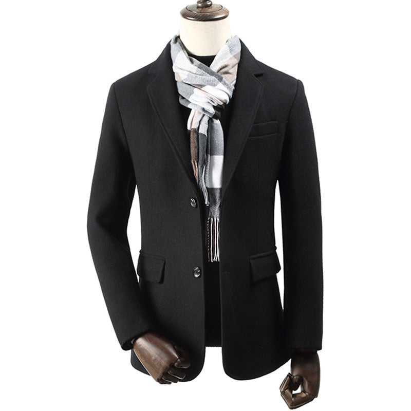 Gentlemen Business Slim Wool Coat