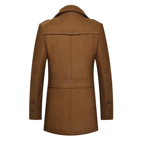 Premium British Thicken Wool Coat #003