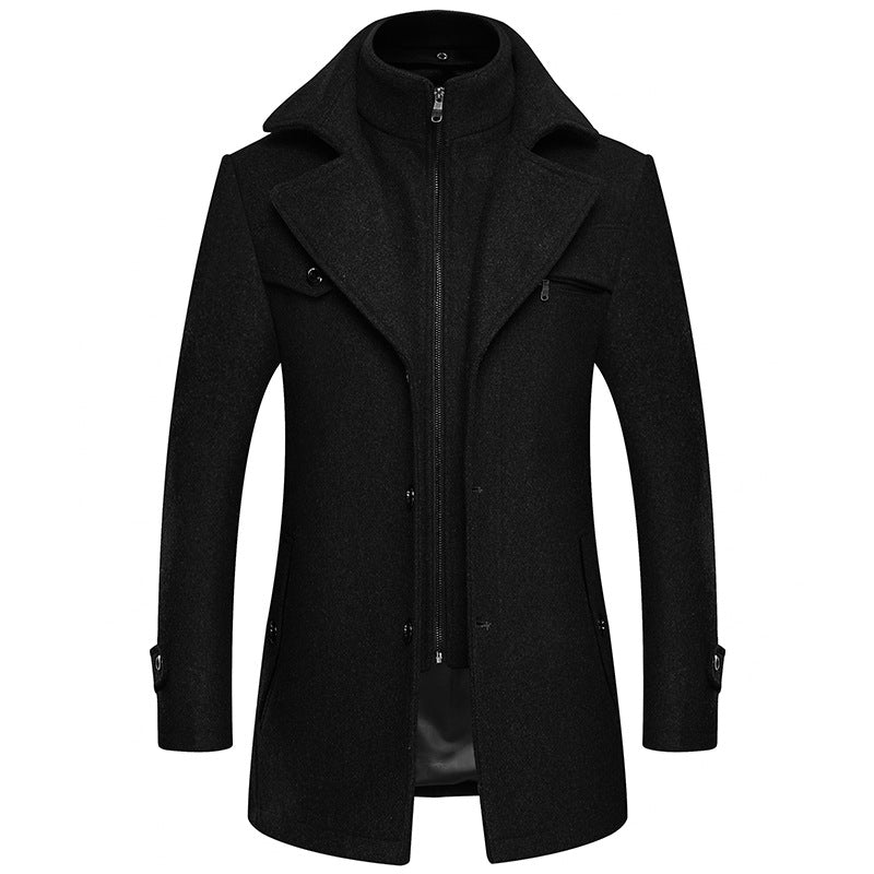 Men's Premium Layer Wool Blend Coat
